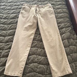 Dockers Men’s Chino Pants in Khaki, Flat front,Slim Tapered Fit 34x34 5 pockets